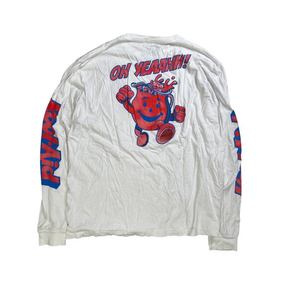 Kraft Kool-Aid Man White Long-Sleeve Unisex Tee Shirt Size 2XL - Picture 2 of 6